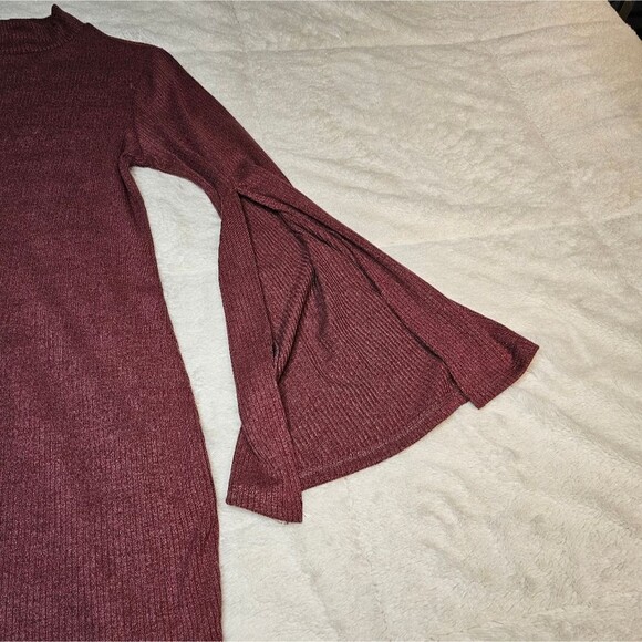 Anrabess Women's Mock Neck Long Sleeve Bodycon Mini Size M. Excellent Condition! - Picture 3 of 6